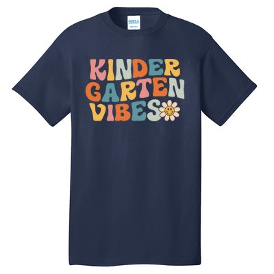 Kindergarten Vibes Kinder Crew Retro First Day Of School Tall T-Shirt