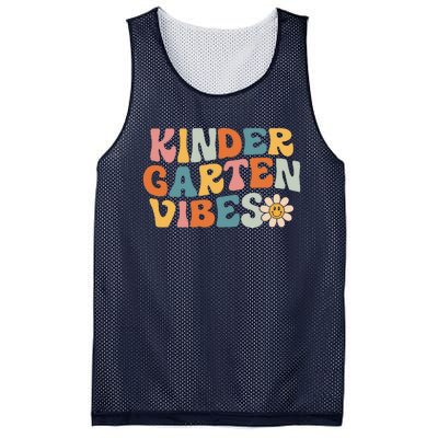 Kindergarten Vibes Kinder Crew Retro First Day Of School Mesh Reversible Basketball Jersey Tank