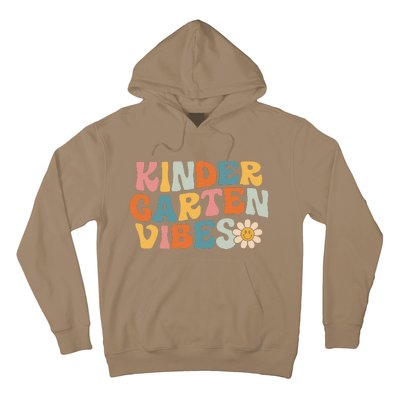 Kindergarten Vibes Kinder Crew Retro First Day Of School Hoodie