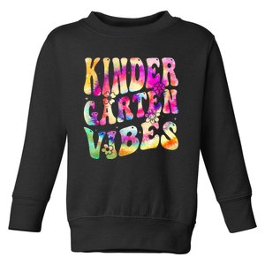 Kindergarten Vibes Kindergarten Team Back To School Toddler Sweatshirt