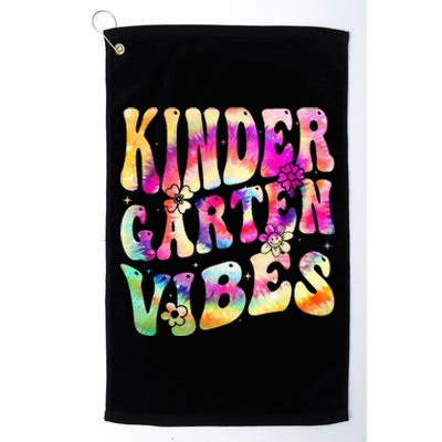 Kindergarten Vibes Kindergarten Team Back To School Platinum Collection Golf Towel