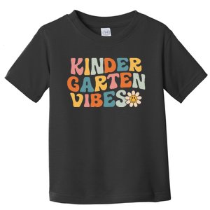 Kindergarten Vibes Kinder Crew Retro First Day of School Toddler T-Shirt