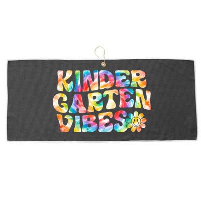Kindergarten Vibes Kindergarten Team Teachers Large Microfiber Waffle Golf Towel