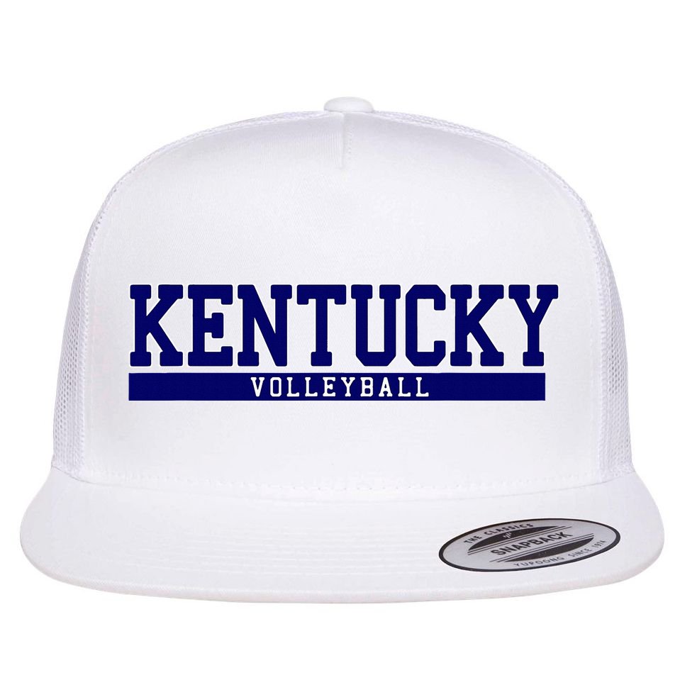 Kentucky Volleyball Flat Bill Trucker Hat