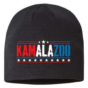 Kamalazoo Vote Kamala Harris 2024 Funny Political Sayings Sustainable Beanie