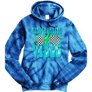 Kindergarten Vibes Kinder Crew Retro First Day Of School Tie Dye Hoodie