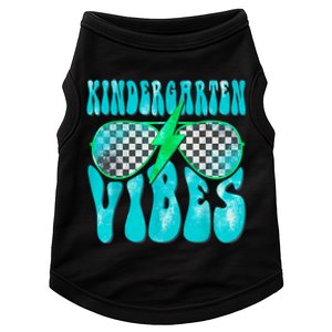 Kindergarten Vibes Kinder Crew Retro First Day Of School Doggie Tank