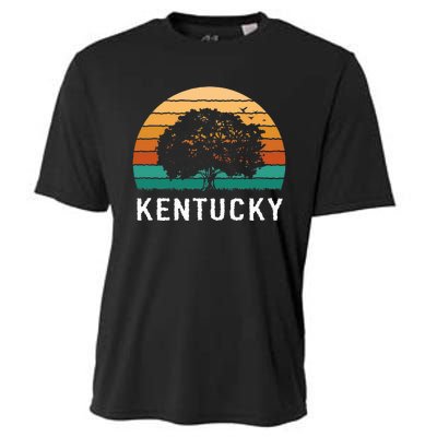 Kentucky Vintage Outdoors Tree Sunsent Souvenir Cooling Performance Crew T-Shirt