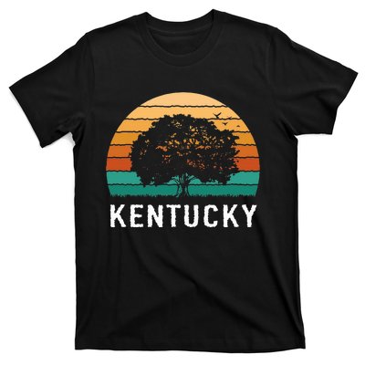 Kentucky Vintage Outdoors Tree Sunsent Souvenir T-Shirt