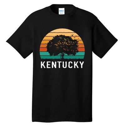 Kentucky Vintage Outdoors Tree Sunsent Souvenir Tall T-Shirt