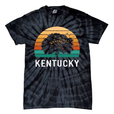 Kentucky Vintage Outdoors Tree Sunsent Souvenir Tie-Dye T-Shirt