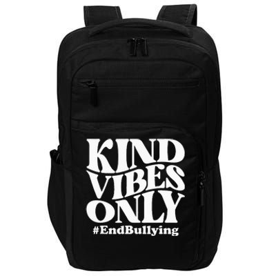 Kind Vibes Only Unity Day Orange Anti Bullying Awareness Impact Tech Backpack