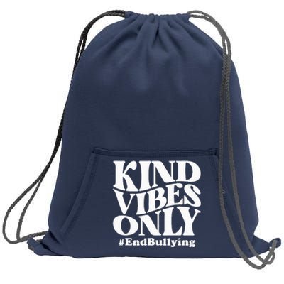 Kind Vibes Only Unity Day Orange Anti Bullying Awareness Sweatshirt Cinch Pack Bag