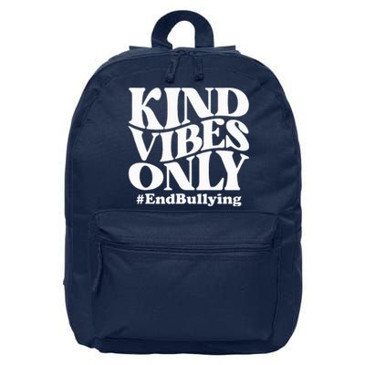 Kind Vibes Only Unity Day Orange Anti Bullying Awareness 16 in Basic Backpack