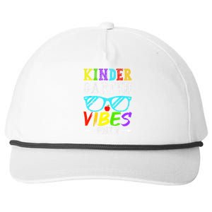 Kindergarten Vibes Only Back To School Cool Kids Teacher Snapback Five-Panel Rope Hat