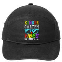 Kindergarten Vibes Only Back To School Cool Kids Teacher 7-Panel Snapback Hat