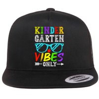 Kindergarten Vibes Only Back To School Cool Kids Teacher Flat Bill Trucker Hat