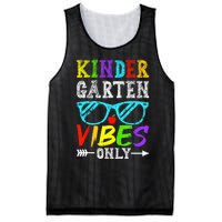 Kindergarten Vibes Only Back To School Cool Kids Teacher Mesh Reversible Basketball Jersey Tank