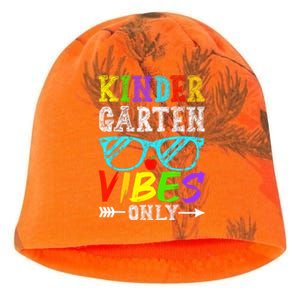 Kindergarten Vibes Only Back To School Cool Kids Teacher Kati - Camo Knit Beanie