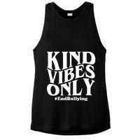Kind Vibes Only End Bullying Ladies PosiCharge Tri-Blend Wicking Tank