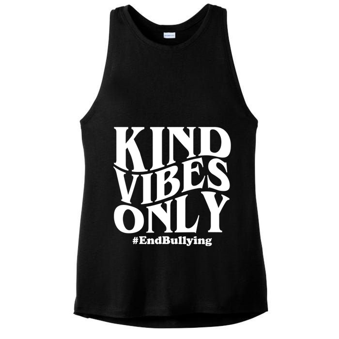 Kind Vibes Only End Bullying Ladies PosiCharge Tri-Blend Wicking Tank
