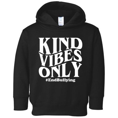Kind Vibes Only End Bullying Toddler Hoodie
