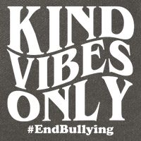 Kind Vibes Only End Bullying Cotton Canvas Backpack