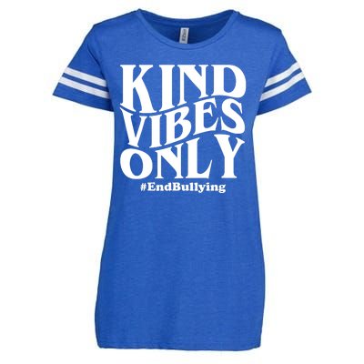 Kind Vibes Only End Bullying Enza Ladies Jersey Football T-Shirt