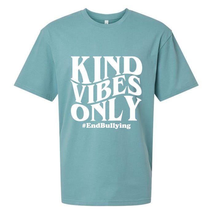 Kind Vibes Only End Bullying Sueded Cloud Jersey T-Shirt