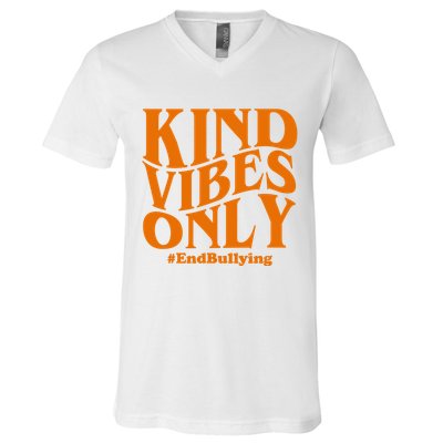 Kind Vibes Only End Bullying V-Neck T-Shirt