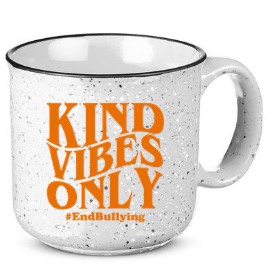 Kind Vibes Only End Bullying 15oz Campfire Ceramic Mug