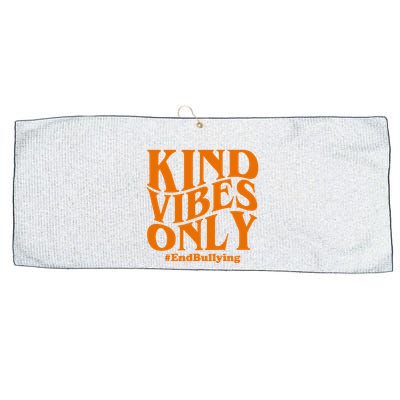 Kind Vibes Only End Bullying Large Microfiber Waffle Golf Towel