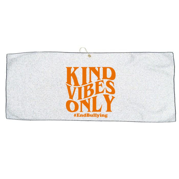 Kind Vibes Only End Bullying Large Microfiber Waffle Golf Towel