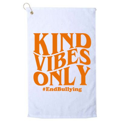 Kind Vibes Only End Bullying Golf Towel