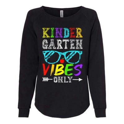 Kindergarten Vibes Only Back To School Cool Teacher Womens California Wash Sweatshirt