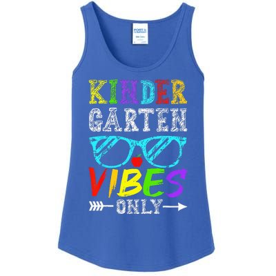 Kindergarten Vibes Only Back To School Cool Teacher Ladies Essential Tank