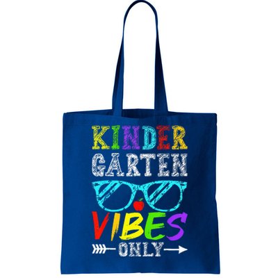 Kindergarten Vibes Only Back To School Cool Teacher Tote Bag