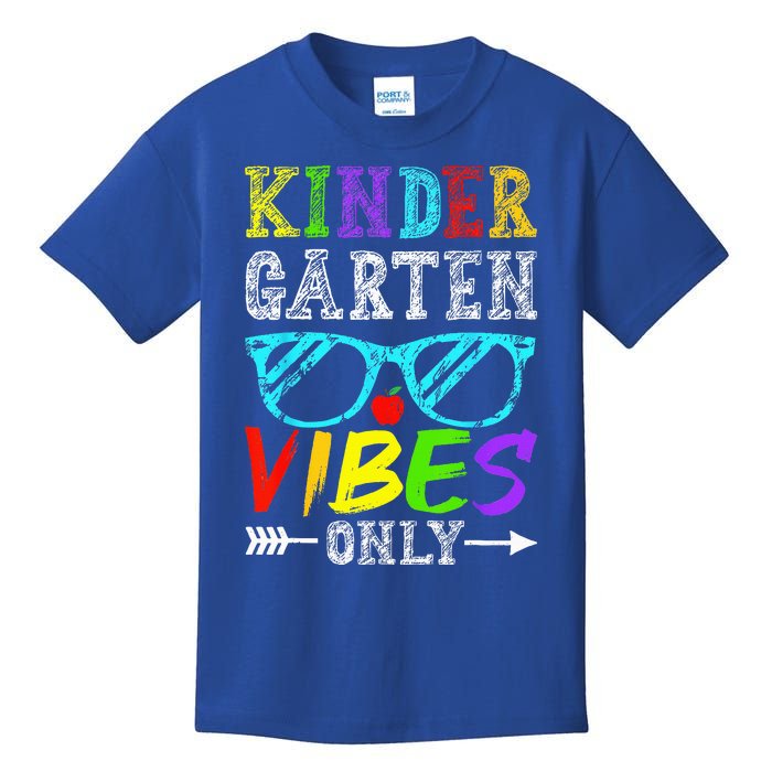 Kindergarten Vibes Only Back To School Cool Teacher Kids T-Shirt