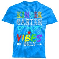 Kindergarten Vibes Only Back To School Cool Teacher Kids Tie-Dye T-Shirt