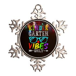 Kindergarten Vibes Only Back To School Cool Teacher Metallic Star Ornament