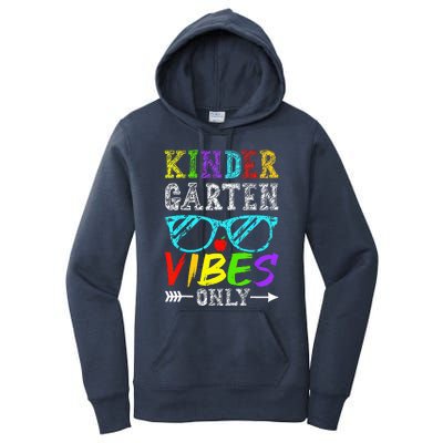 Kindergarten Vibes Only Back To School Cool Teacher Women's Pullover Hoodie