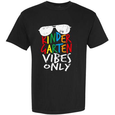 Kindergarten Vibes Only Back to School Cool Teacher Garment-Dyed Heavyweight T-Shirt