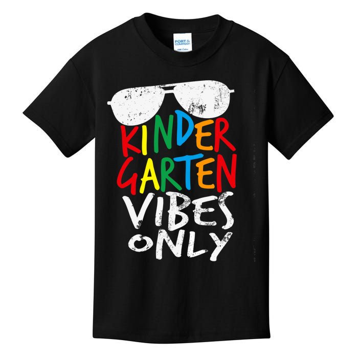 Kindergarten Vibes Only Back to School Cool Teacher Kids T-Shirt