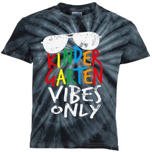 Kindergarten Vibes Only Back to School Cool Teacher Kids Tie-Dye T-Shirt