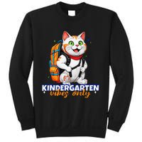 Kindergarten Vibes Only Cute Cat Back To School First Sweatshirt