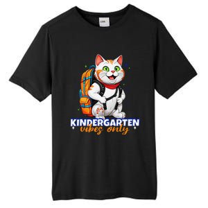 Kindergarten Vibes Only Cute Cat Back To School First Tall Fusion ChromaSoft Performance T-Shirt