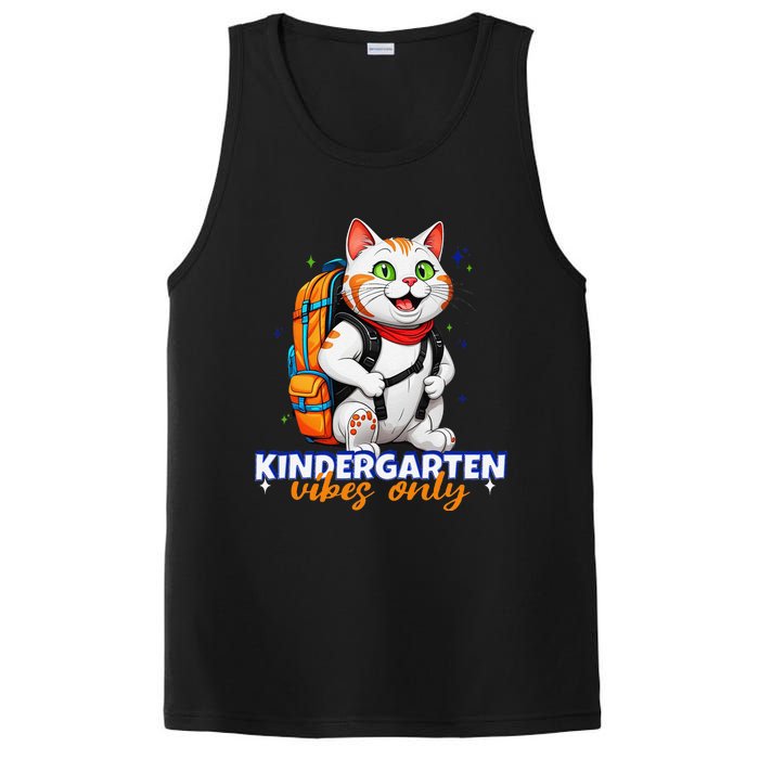 Kindergarten Vibes Only Cute Cat Back To School First PosiCharge Competitor Tank