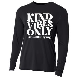 Kind Vibes Only Unity Day Orange Anti Bullying Awareness Cooling Performance Long Sleeve Crew