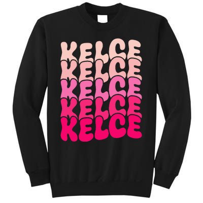 K.elce Vintage Personalized name I Love Kelce Sweatshirt