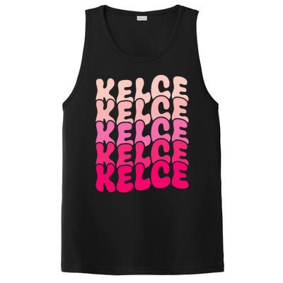 K.elce Vintage Personalized name I Love Kelce PosiCharge Competitor Tank